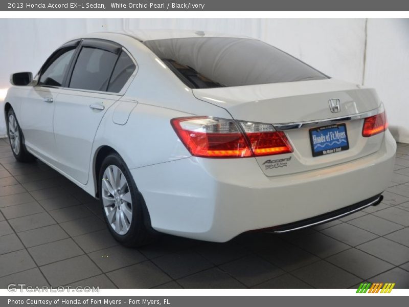 White Orchid Pearl / Black/Ivory 2013 Honda Accord EX-L Sedan