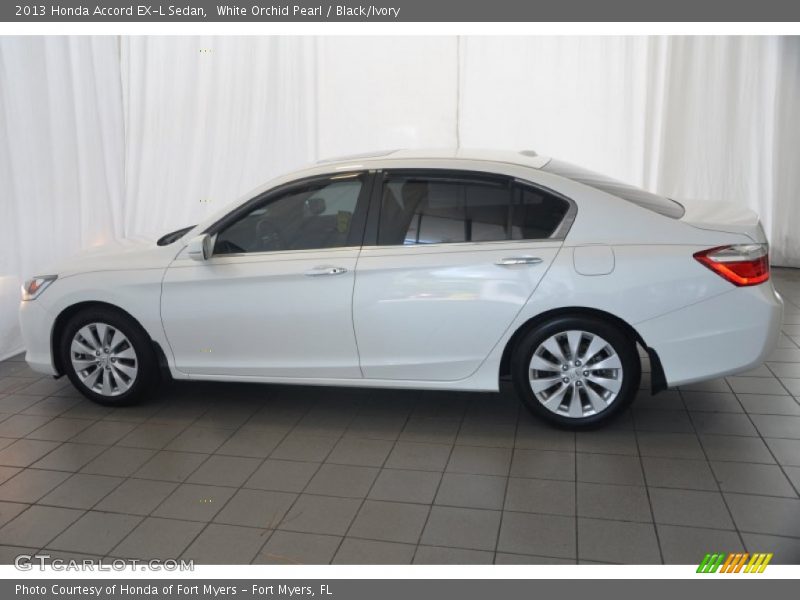 White Orchid Pearl / Black/Ivory 2013 Honda Accord EX-L Sedan