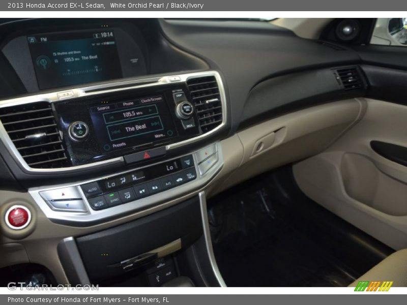 White Orchid Pearl / Black/Ivory 2013 Honda Accord EX-L Sedan