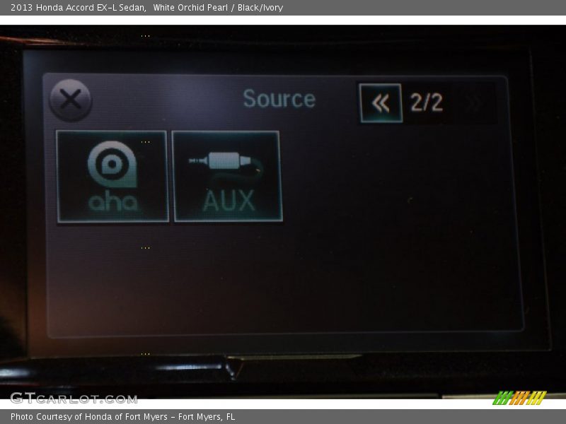 White Orchid Pearl / Black/Ivory 2013 Honda Accord EX-L Sedan