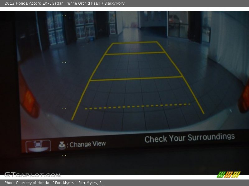 White Orchid Pearl / Black/Ivory 2013 Honda Accord EX-L Sedan