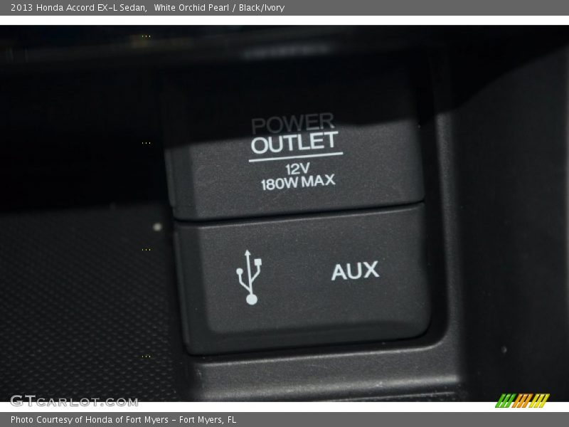 White Orchid Pearl / Black/Ivory 2013 Honda Accord EX-L Sedan
