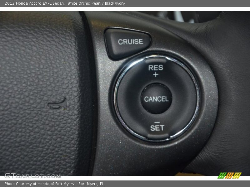 White Orchid Pearl / Black/Ivory 2013 Honda Accord EX-L Sedan