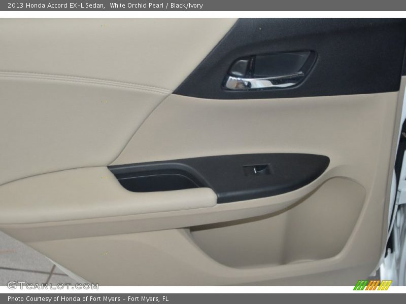 White Orchid Pearl / Black/Ivory 2013 Honda Accord EX-L Sedan