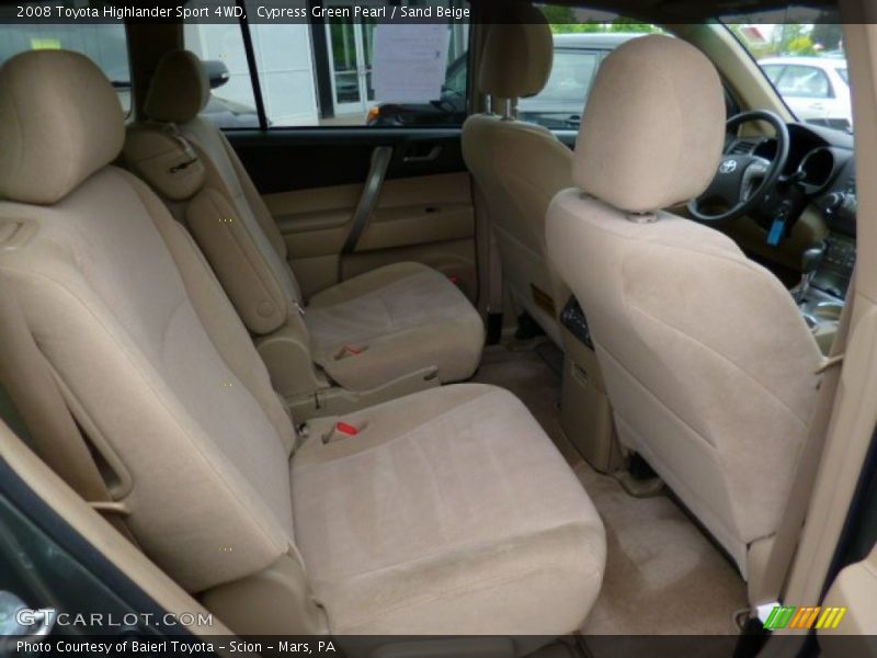 Cypress Green Pearl / Sand Beige 2008 Toyota Highlander Sport 4WD