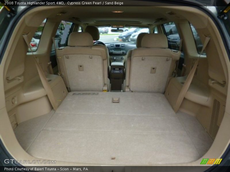 Cypress Green Pearl / Sand Beige 2008 Toyota Highlander Sport 4WD