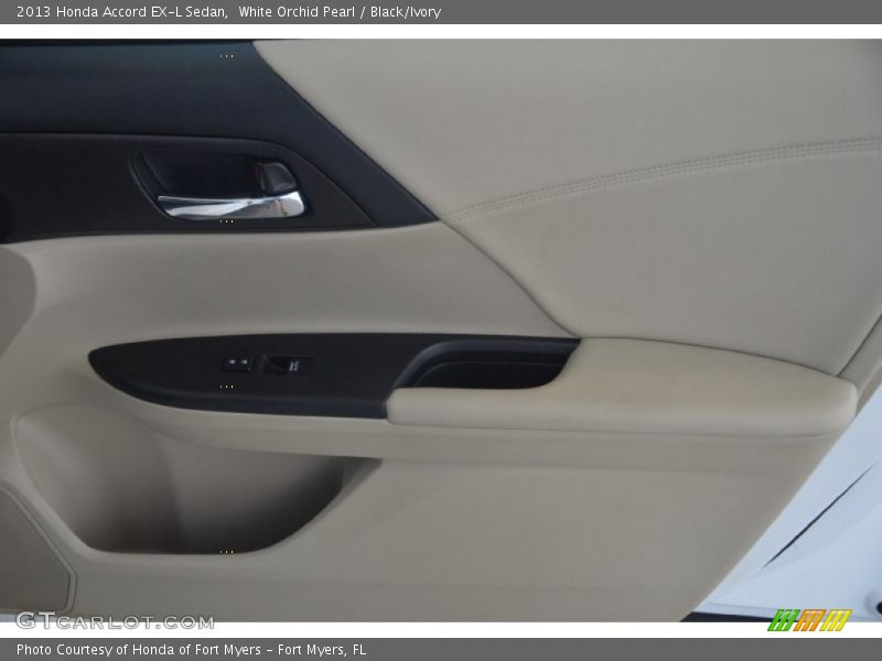 White Orchid Pearl / Black/Ivory 2013 Honda Accord EX-L Sedan