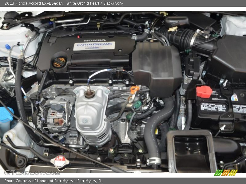 White Orchid Pearl / Black/Ivory 2013 Honda Accord EX-L Sedan
