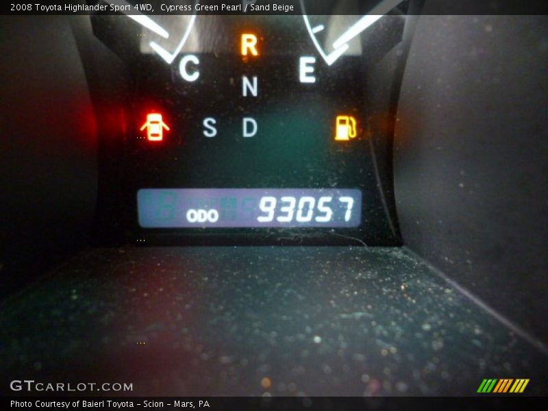 Cypress Green Pearl / Sand Beige 2008 Toyota Highlander Sport 4WD
