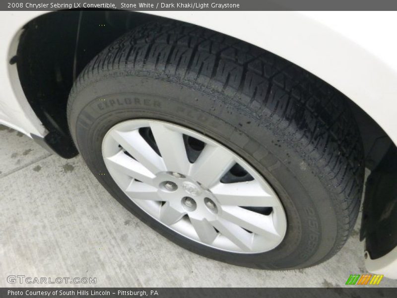 Stone White / Dark Khaki/Light Graystone 2008 Chrysler Sebring LX Convertible