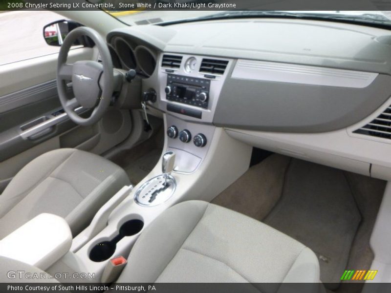  2008 Sebring LX Convertible Dark Khaki/Light Graystone Interior
