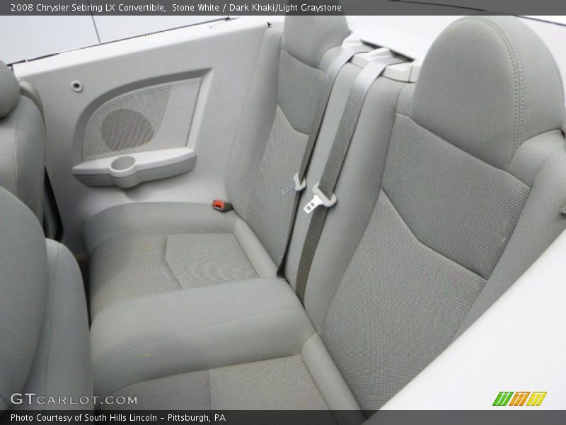 Stone White / Dark Khaki/Light Graystone 2008 Chrysler Sebring LX Convertible