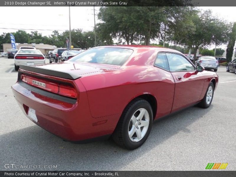 Inferno Red Crystal Pearl / Dark Slate Gray 2010 Dodge Challenger SE