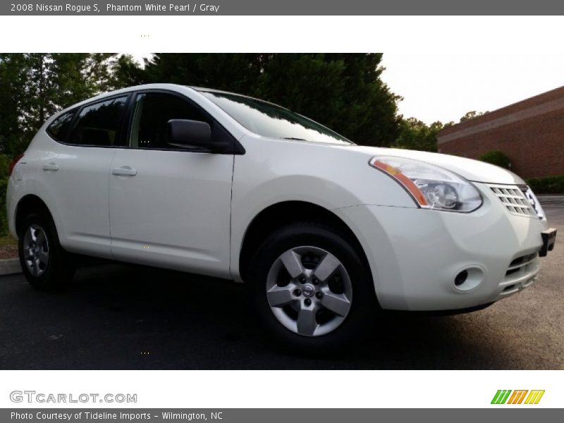 Phantom White Pearl / Gray 2008 Nissan Rogue S