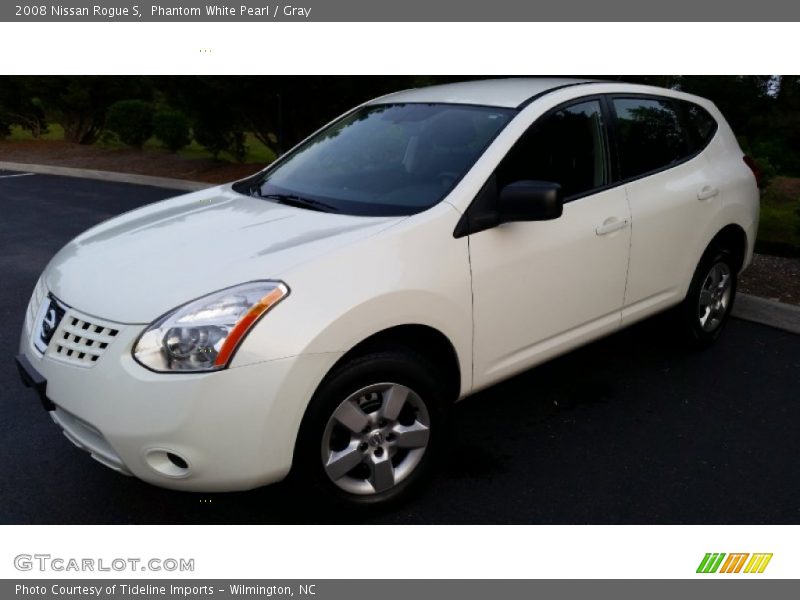 Phantom White Pearl / Gray 2008 Nissan Rogue S