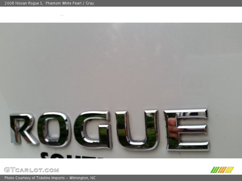 Phantom White Pearl / Gray 2008 Nissan Rogue S