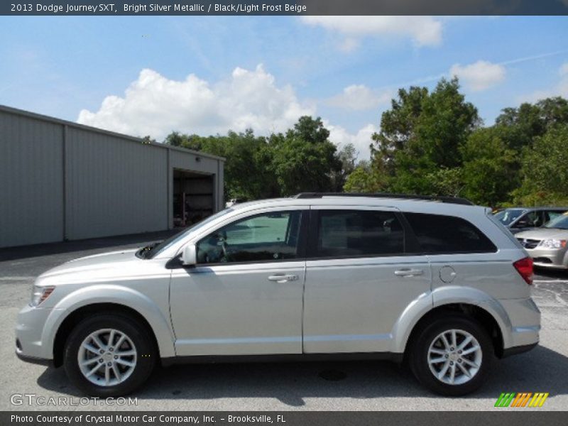 Bright Silver Metallic / Black/Light Frost Beige 2013 Dodge Journey SXT