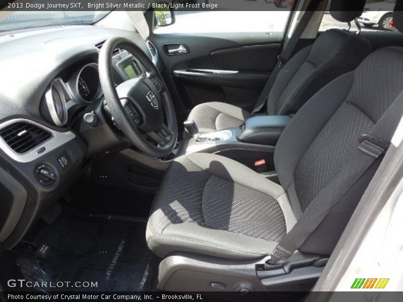 Bright Silver Metallic / Black/Light Frost Beige 2013 Dodge Journey SXT