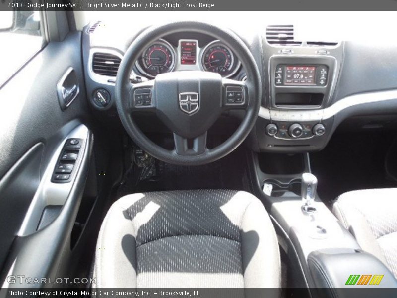 Bright Silver Metallic / Black/Light Frost Beige 2013 Dodge Journey SXT