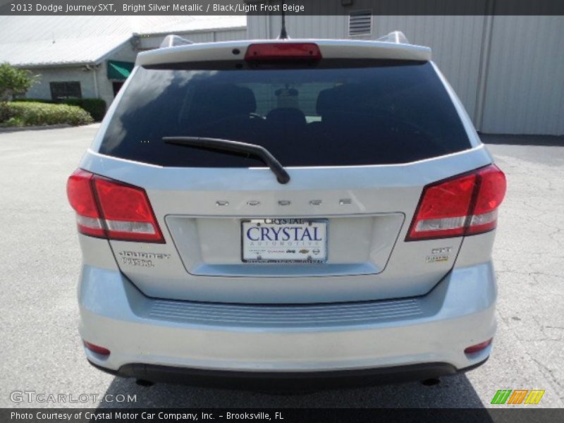 Bright Silver Metallic / Black/Light Frost Beige 2013 Dodge Journey SXT