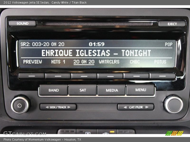 Candy White / Titan Black 2012 Volkswagen Jetta SE Sedan