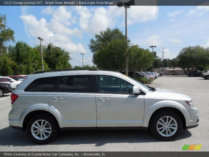 Bright Silver Metallic / Black/Light Frost Beige 2013 Dodge Journey SXT
