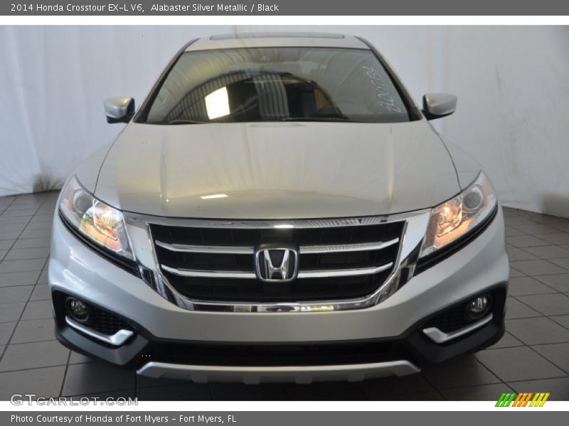 Alabaster Silver Metallic / Black 2014 Honda Crosstour EX-L V6