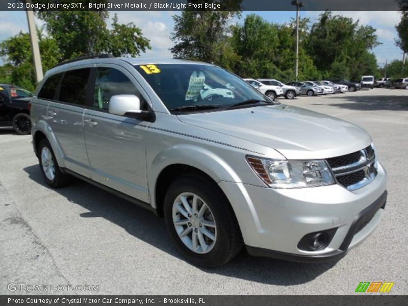 Bright Silver Metallic / Black/Light Frost Beige 2013 Dodge Journey SXT