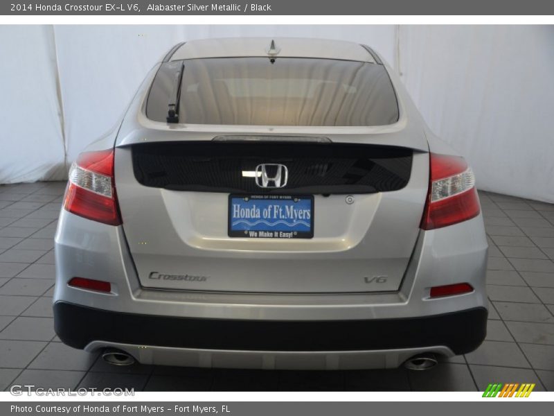 Alabaster Silver Metallic / Black 2014 Honda Crosstour EX-L V6