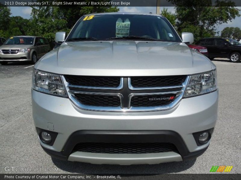 Bright Silver Metallic / Black/Light Frost Beige 2013 Dodge Journey SXT