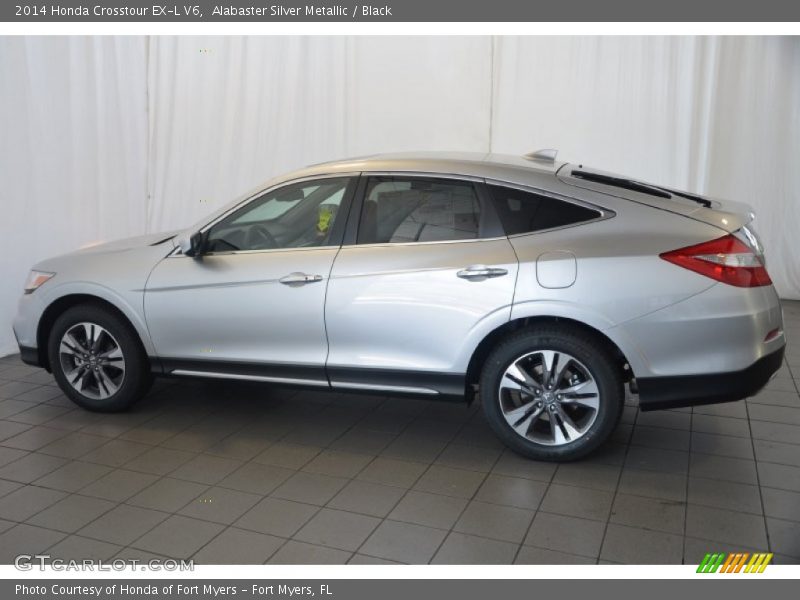 Alabaster Silver Metallic / Black 2014 Honda Crosstour EX-L V6