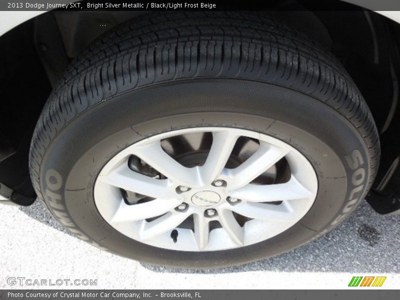 Bright Silver Metallic / Black/Light Frost Beige 2013 Dodge Journey SXT