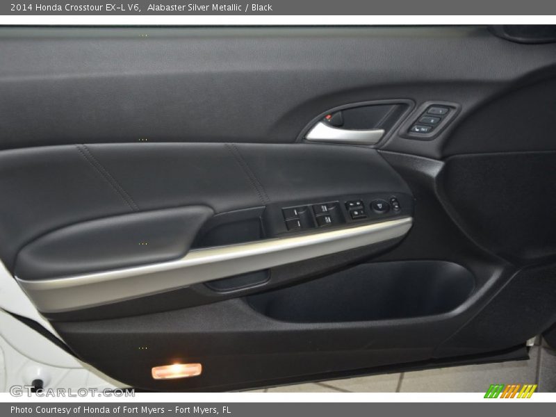 Alabaster Silver Metallic / Black 2014 Honda Crosstour EX-L V6