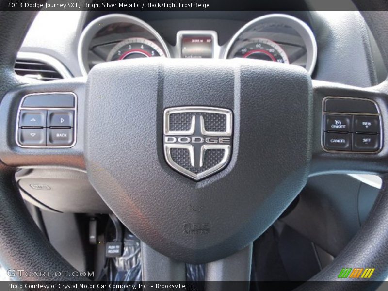 Bright Silver Metallic / Black/Light Frost Beige 2013 Dodge Journey SXT