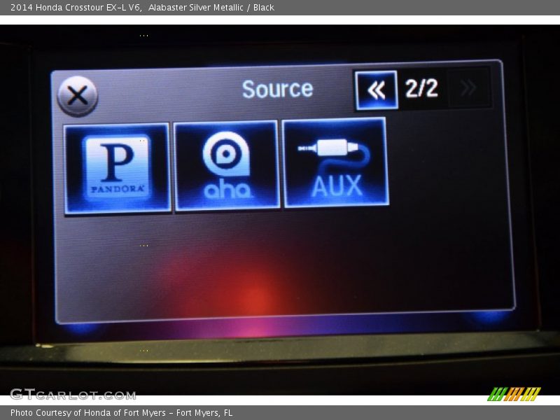 Alabaster Silver Metallic / Black 2014 Honda Crosstour EX-L V6