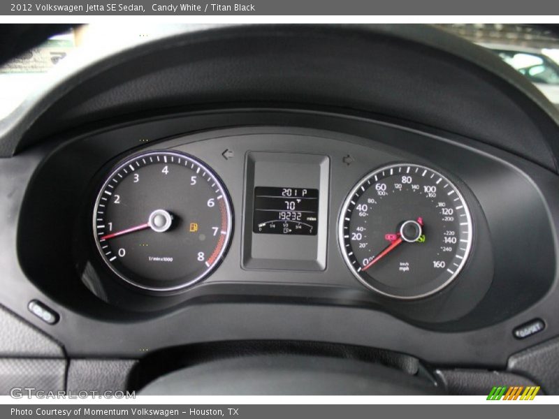 Candy White / Titan Black 2012 Volkswagen Jetta SE Sedan