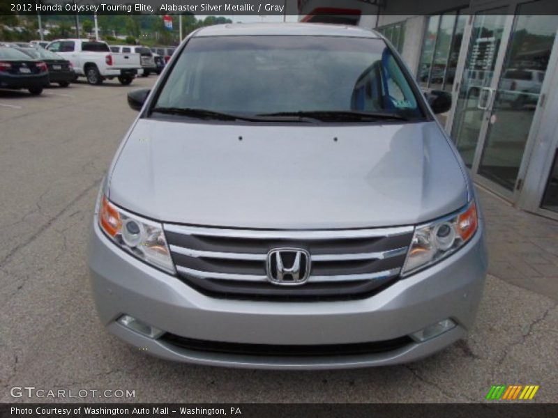 Alabaster Silver Metallic / Gray 2012 Honda Odyssey Touring Elite