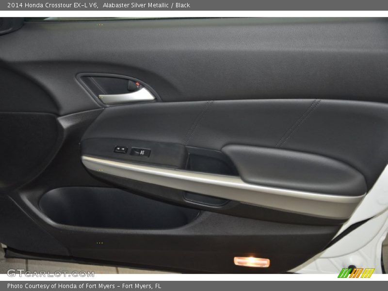 Alabaster Silver Metallic / Black 2014 Honda Crosstour EX-L V6