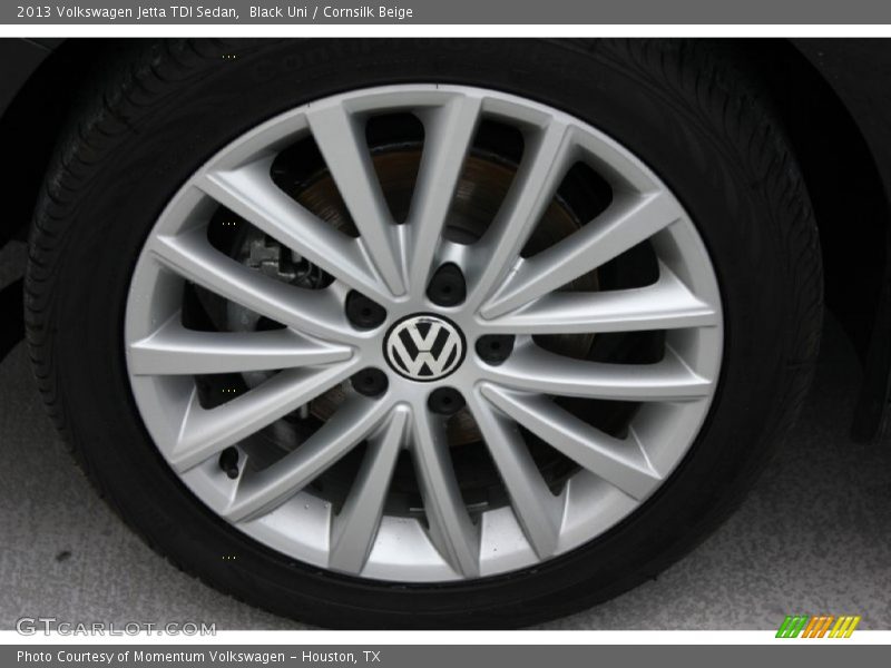 Black Uni / Cornsilk Beige 2013 Volkswagen Jetta TDI Sedan