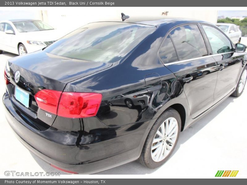 Black Uni / Cornsilk Beige 2013 Volkswagen Jetta TDI Sedan