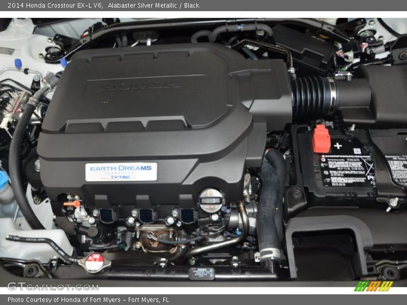 Alabaster Silver Metallic / Black 2014 Honda Crosstour EX-L V6