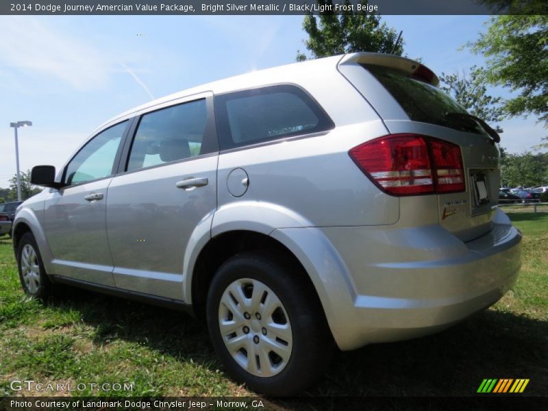 Bright Silver Metallic / Black/Light Frost Beige 2014 Dodge Journey Amercian Value Package