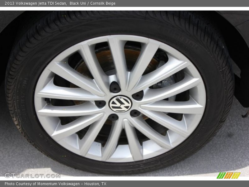 Black Uni / Cornsilk Beige 2013 Volkswagen Jetta TDI Sedan