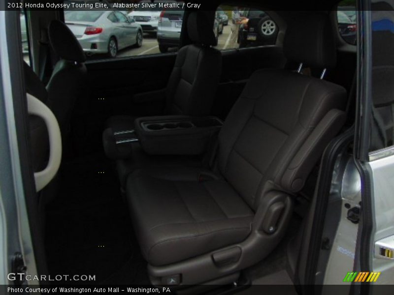 Alabaster Silver Metallic / Gray 2012 Honda Odyssey Touring Elite