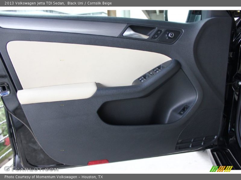 Black Uni / Cornsilk Beige 2013 Volkswagen Jetta TDI Sedan