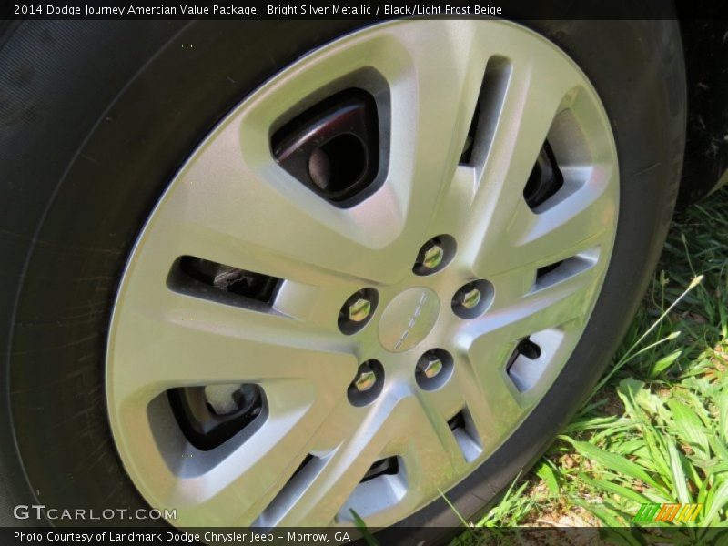 Bright Silver Metallic / Black/Light Frost Beige 2014 Dodge Journey Amercian Value Package