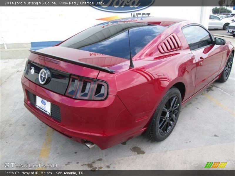 Ruby Red / Charcoal Black 2014 Ford Mustang V6 Coupe