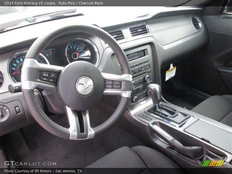 Ruby Red / Charcoal Black 2014 Ford Mustang V6 Coupe