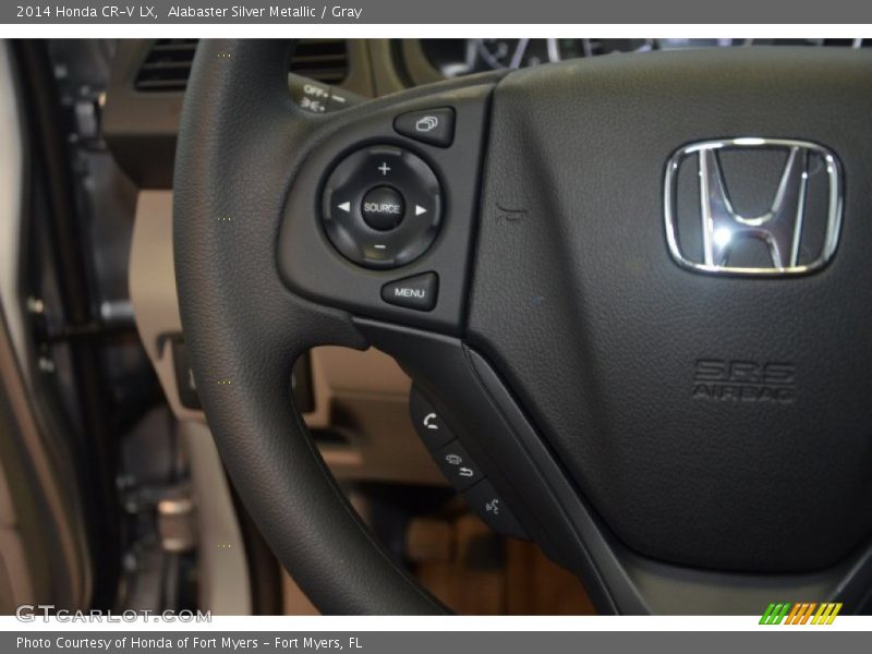 Alabaster Silver Metallic / Gray 2014 Honda CR-V LX