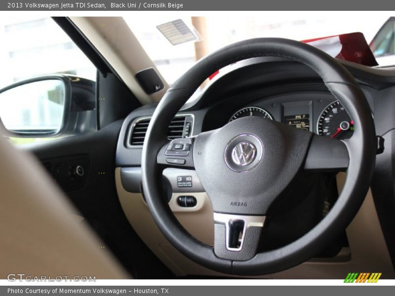 Black Uni / Cornsilk Beige 2013 Volkswagen Jetta TDI Sedan